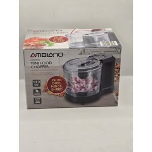 Ambiano Electric Mini Food Chopper 1.5 Cups Capacity Safety Lock Lid BPA Free